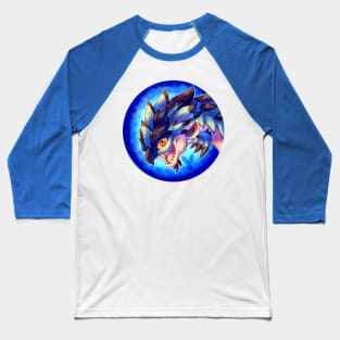 Huntable Monsters - Azure Rathalos Baseball T-Shirt